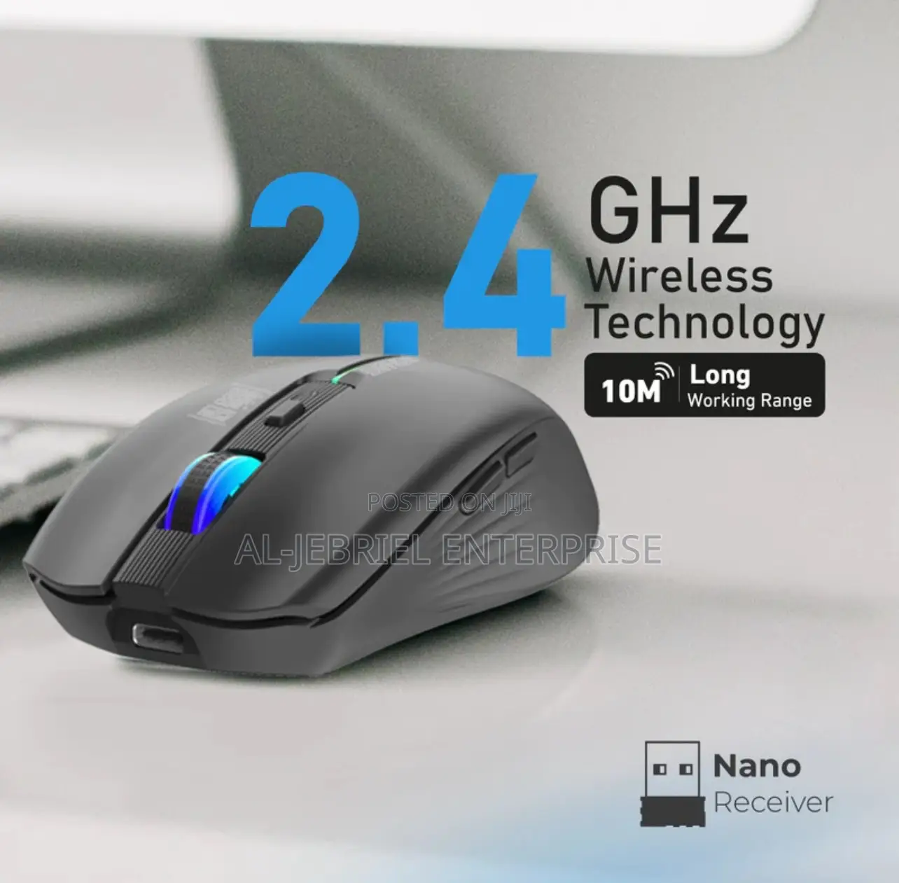 Wireless Promate KITT Rechargeable Mouse , 500mah(Black)