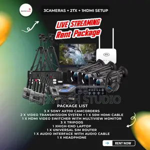 3 Cameras 2 Transmitters HDMI Livestreaming Setup
