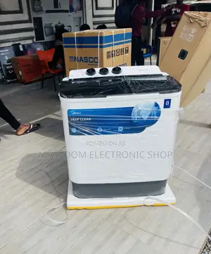 Uniquely Designed Midea 8kg Semi-Automatic Washing Machine.
