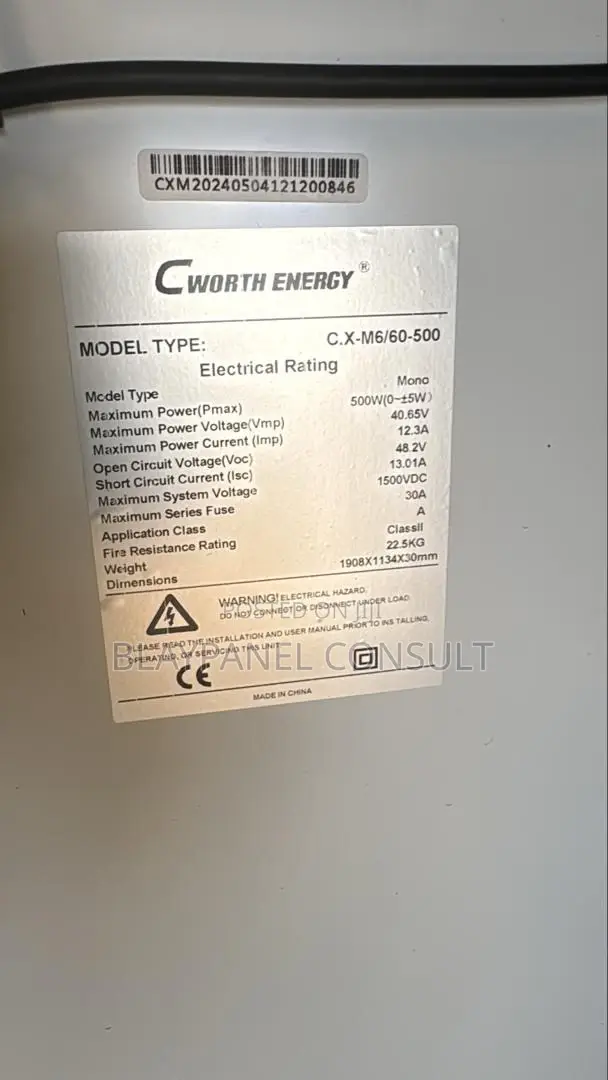 500w Mono Half Cell Solar Panel
