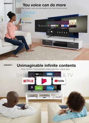 Synix 55" Uhd Smart Android Digital Satellite Tv