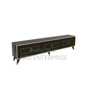 Modern Tv Stand With Drawers Black Turkey Made