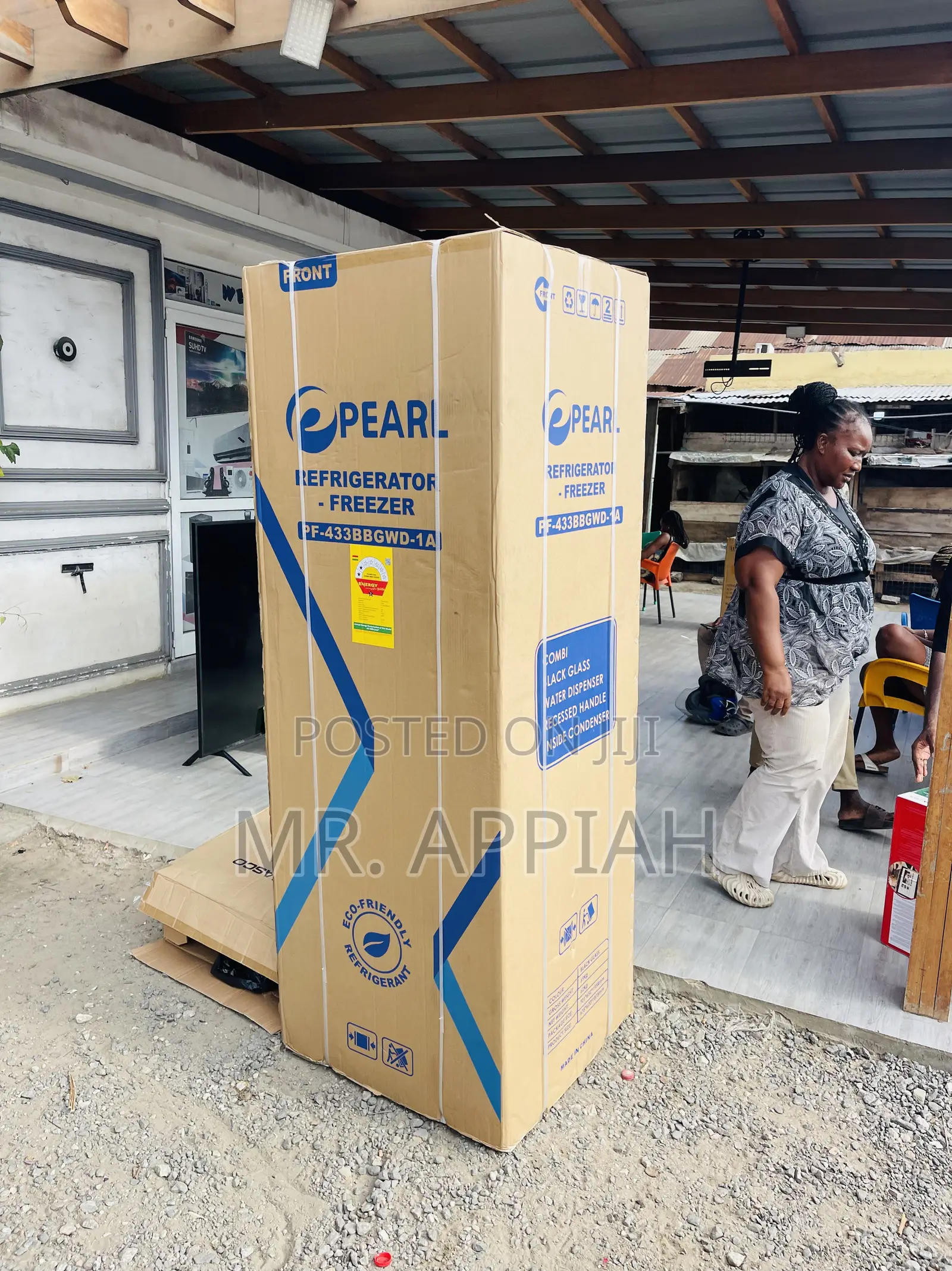 Extremely Cooling Pearl Pf-433bbg 2 Door Electric Fridge.