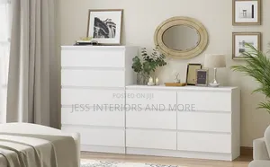 Bedroom Dresser (White) 11 Drawers