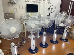 Rechargeable Solar Standing Fan With Free Gifts