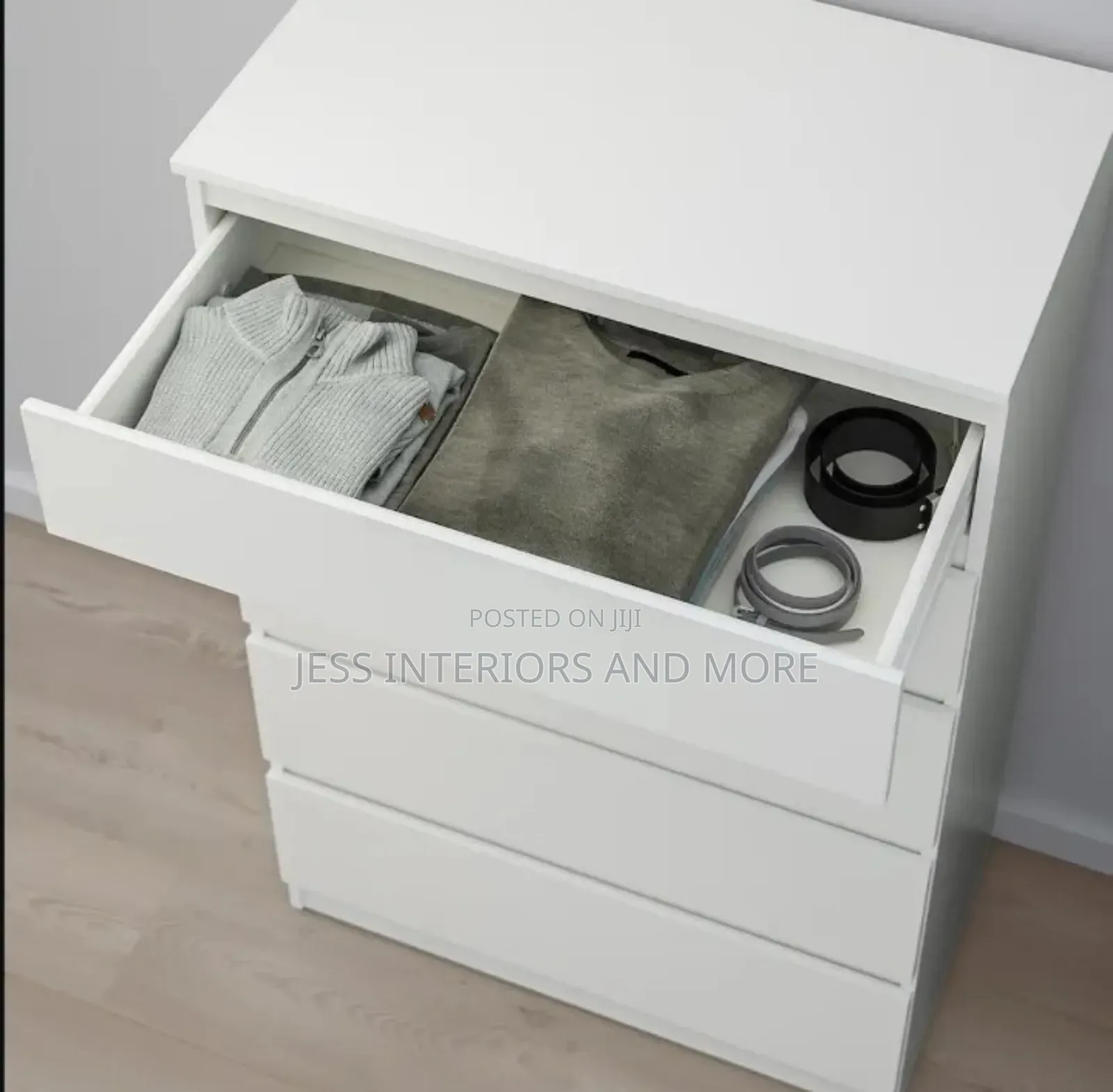 Bedroom Dresser (White) 11 Drawers