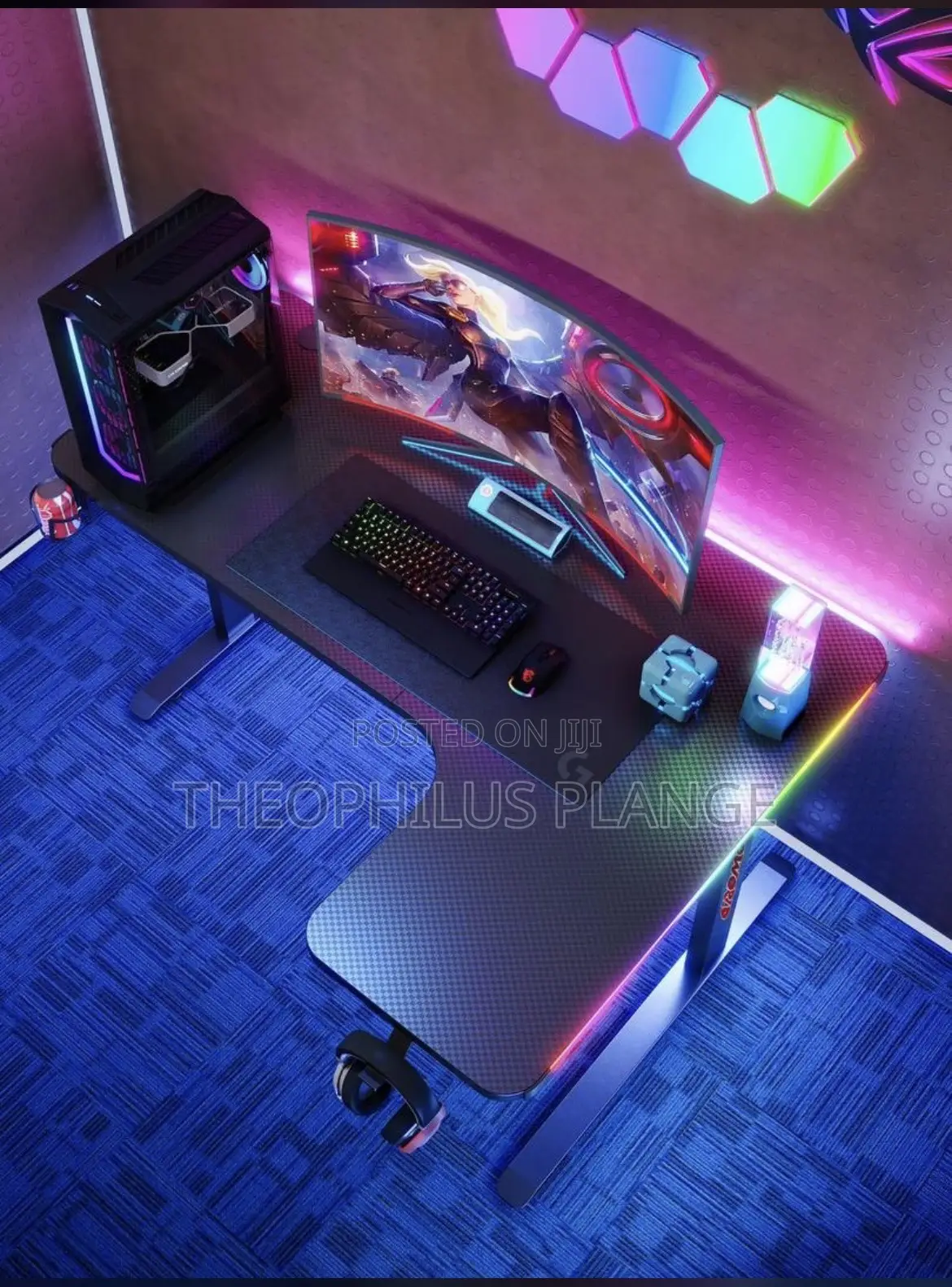 Custom L Shaped Gaming Table, Computer Desk , Office Desk.