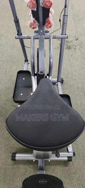 Elliptical Bike With Dumbbell.