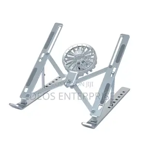 Metal Support Laptop Stand With Mini Fan Attach
