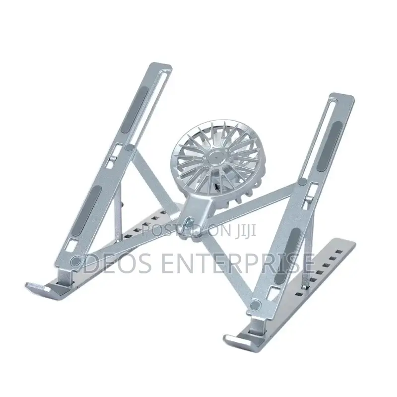 Metal Support Laptop Stand With Mini Fan Attach