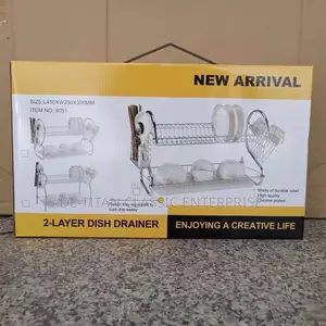 Durable Dourable Layer Dish/Plate Rack - Silver
