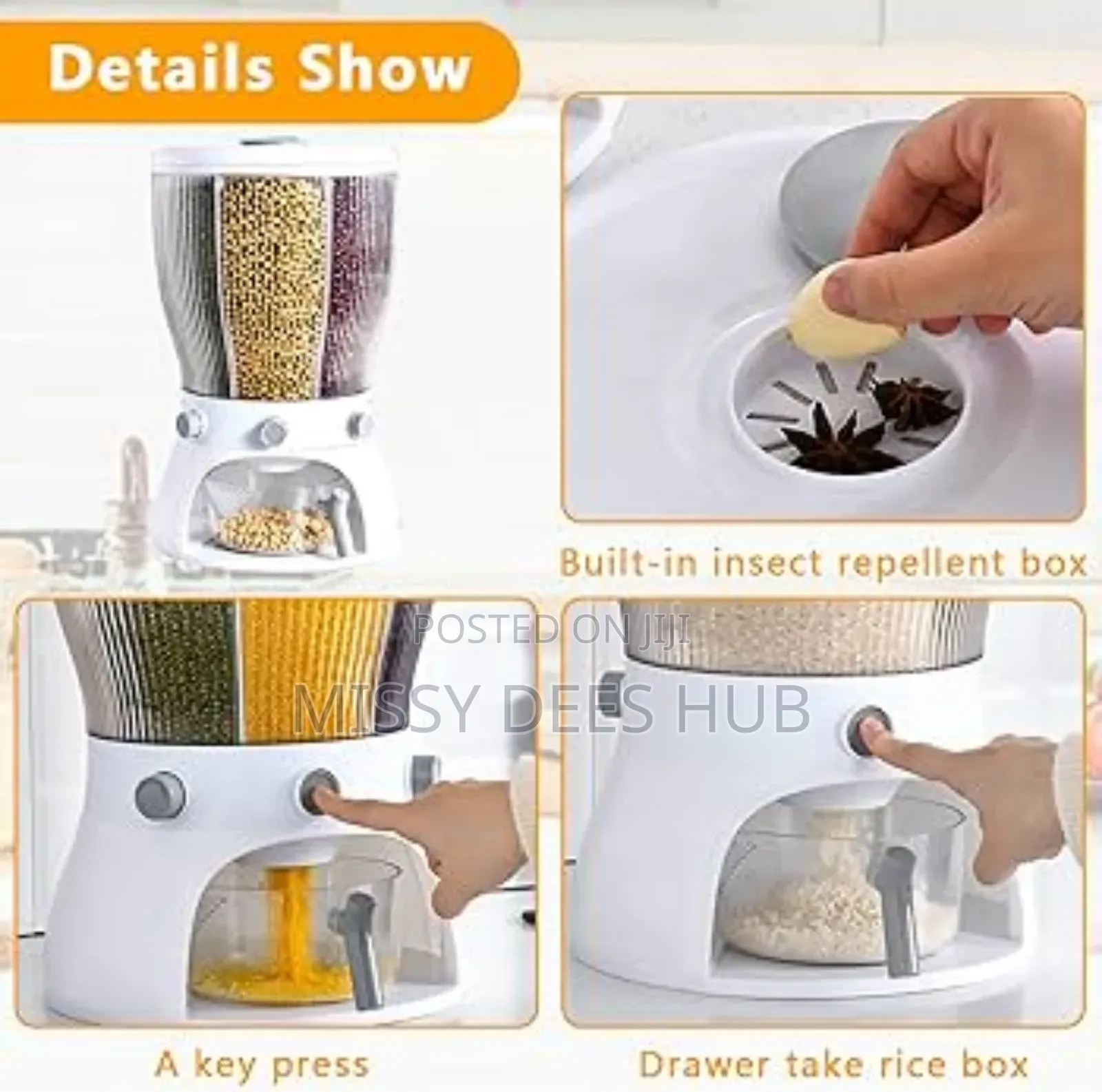 4-Grid Cereal Dispenser