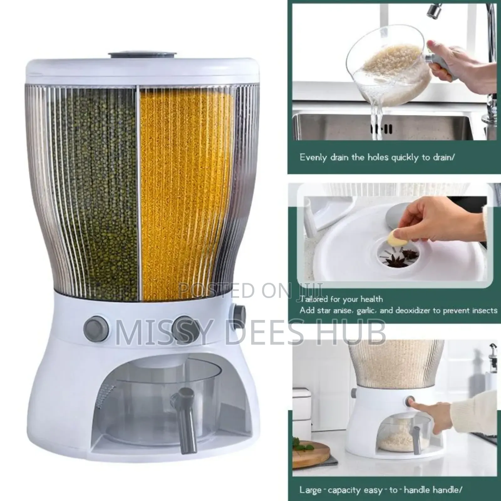 4-Grid Cereal Dispenser