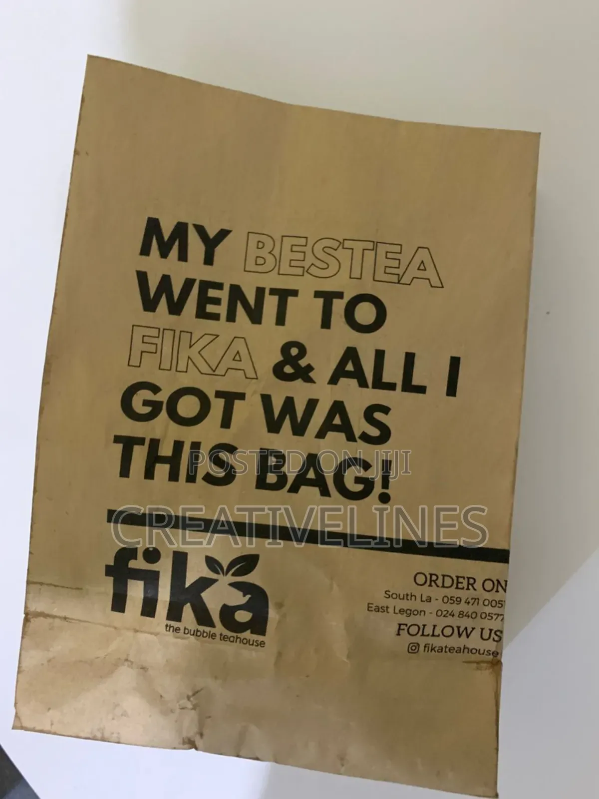 A6 Brown Bag