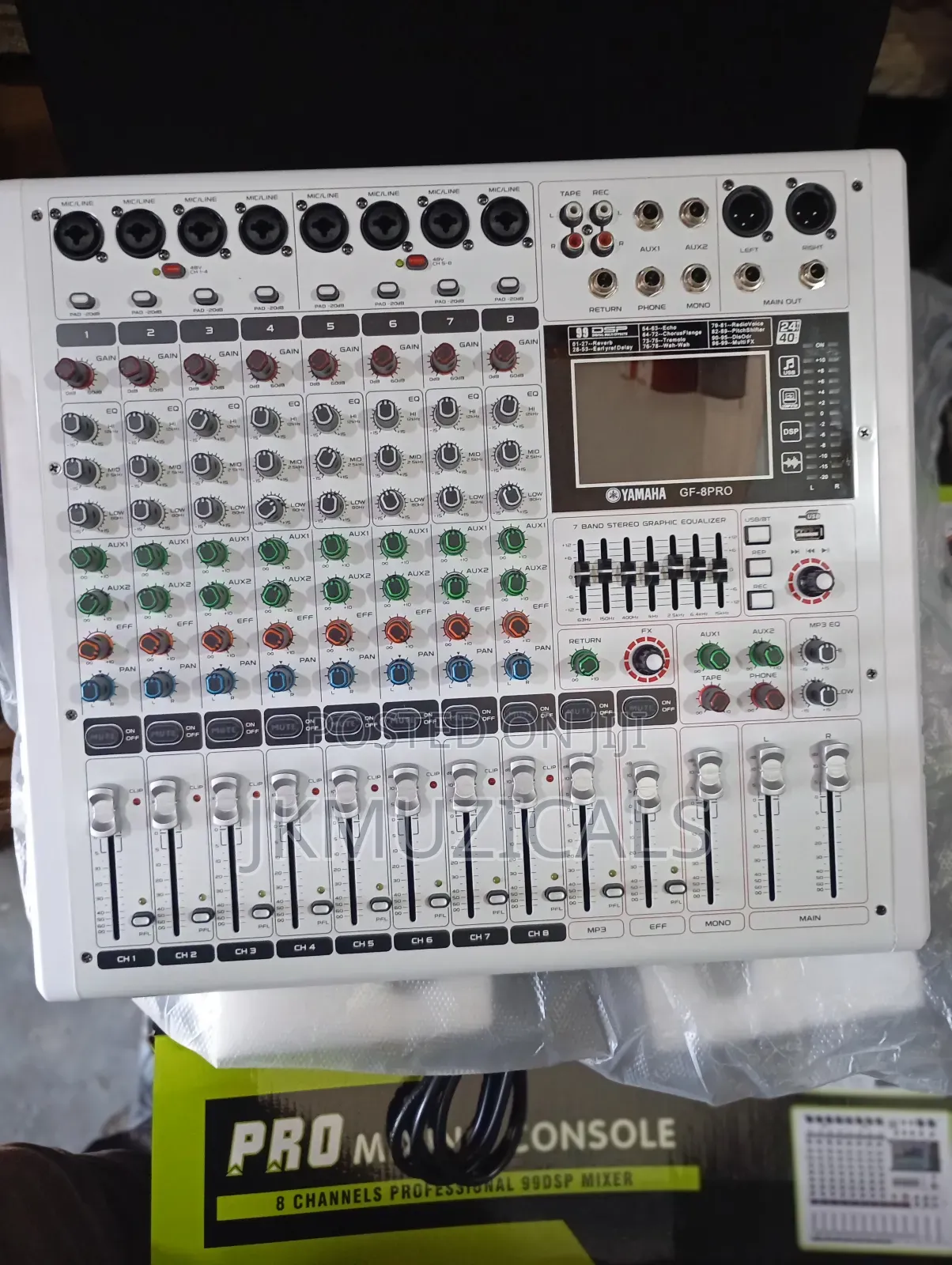 8 Channel Mixer With Sound Card _ Mixing Console