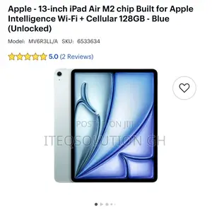 New Apple iPad Pro 13 (2024) 128 GB Blue
