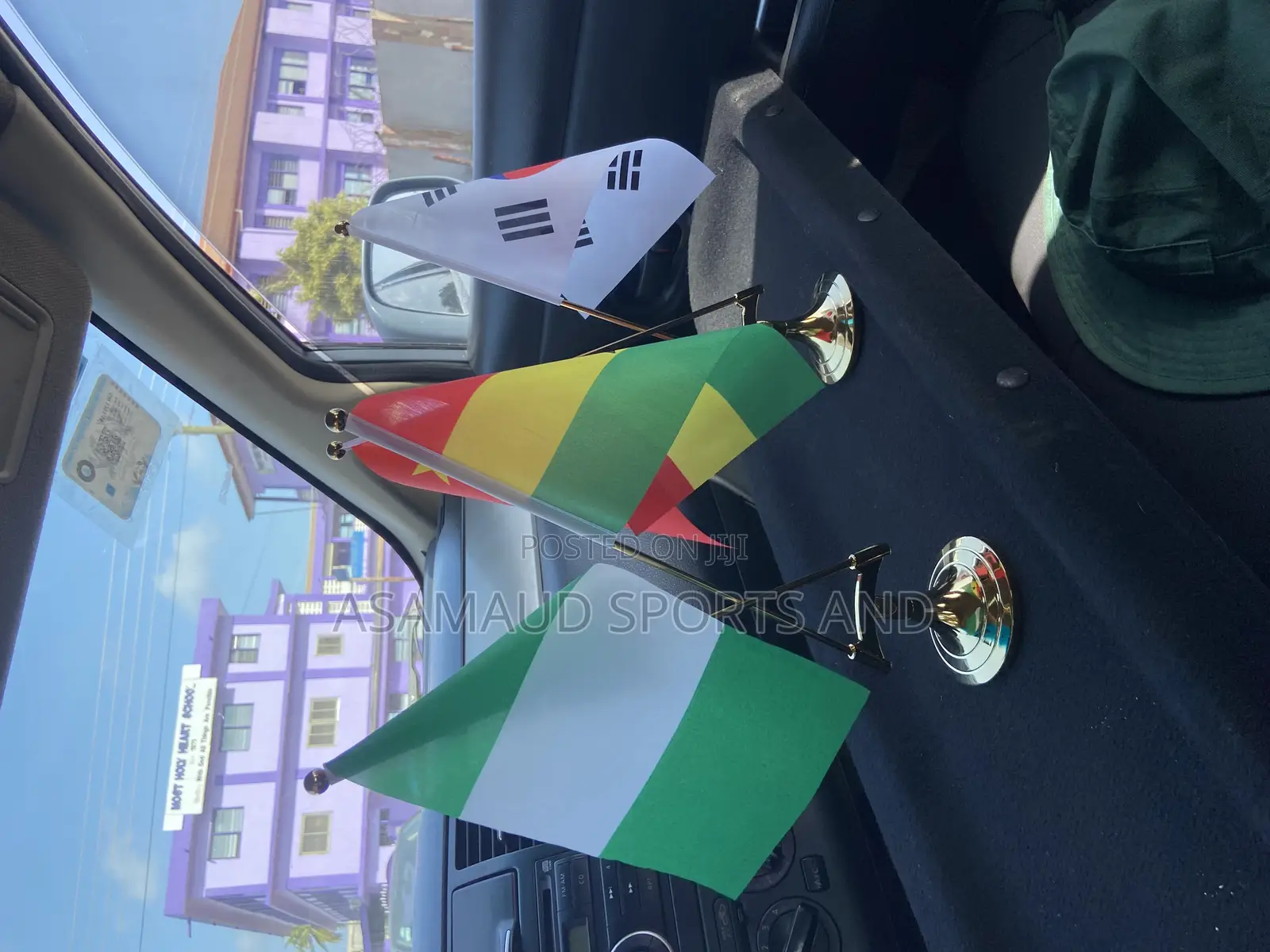 Original Double Stand Table Top Flag Stand Available