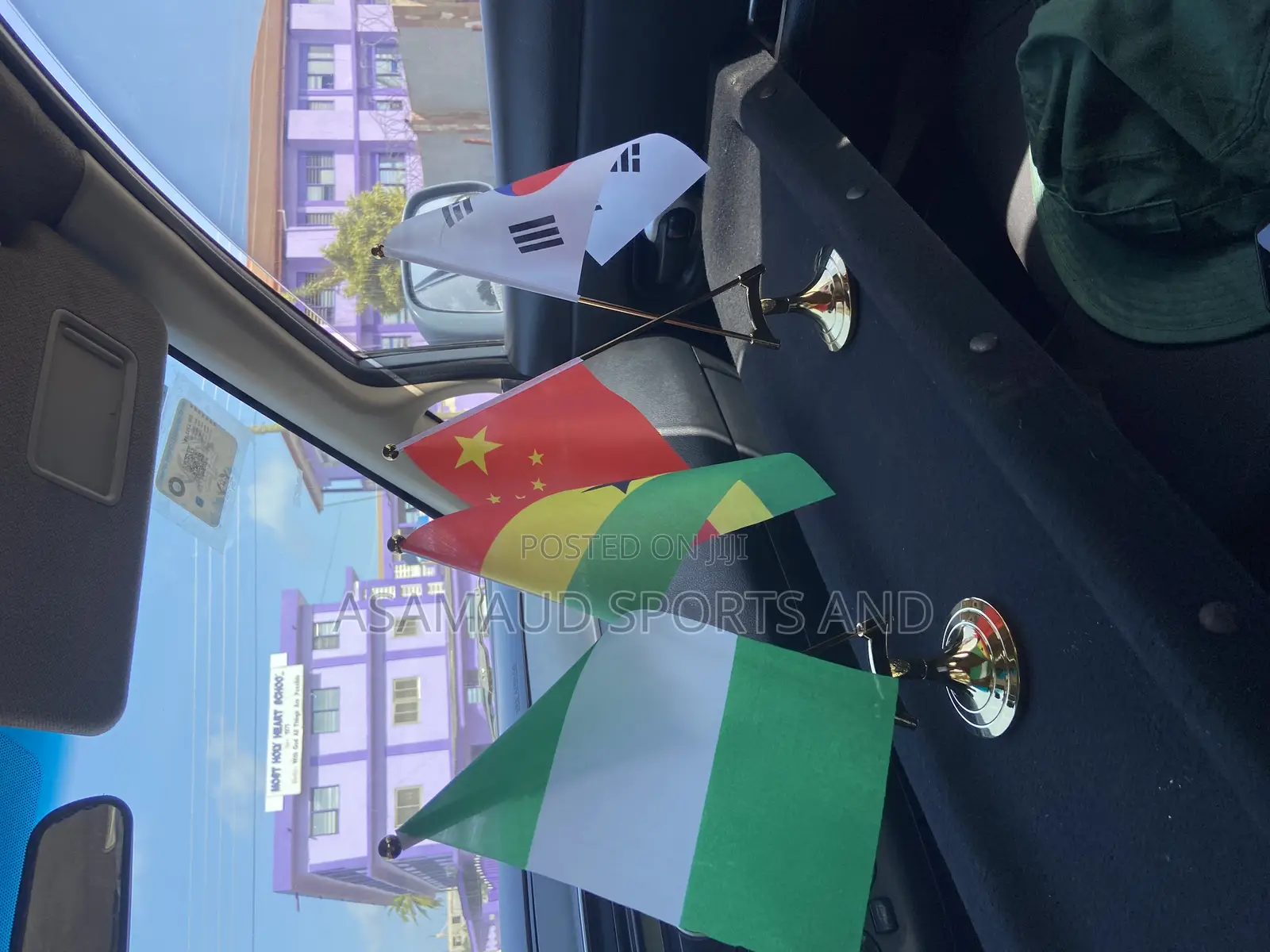 Original Double Stand Table Top Flag Stand Available