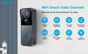 Kamep Smart Wireless Video Doorbell Camera With Chime