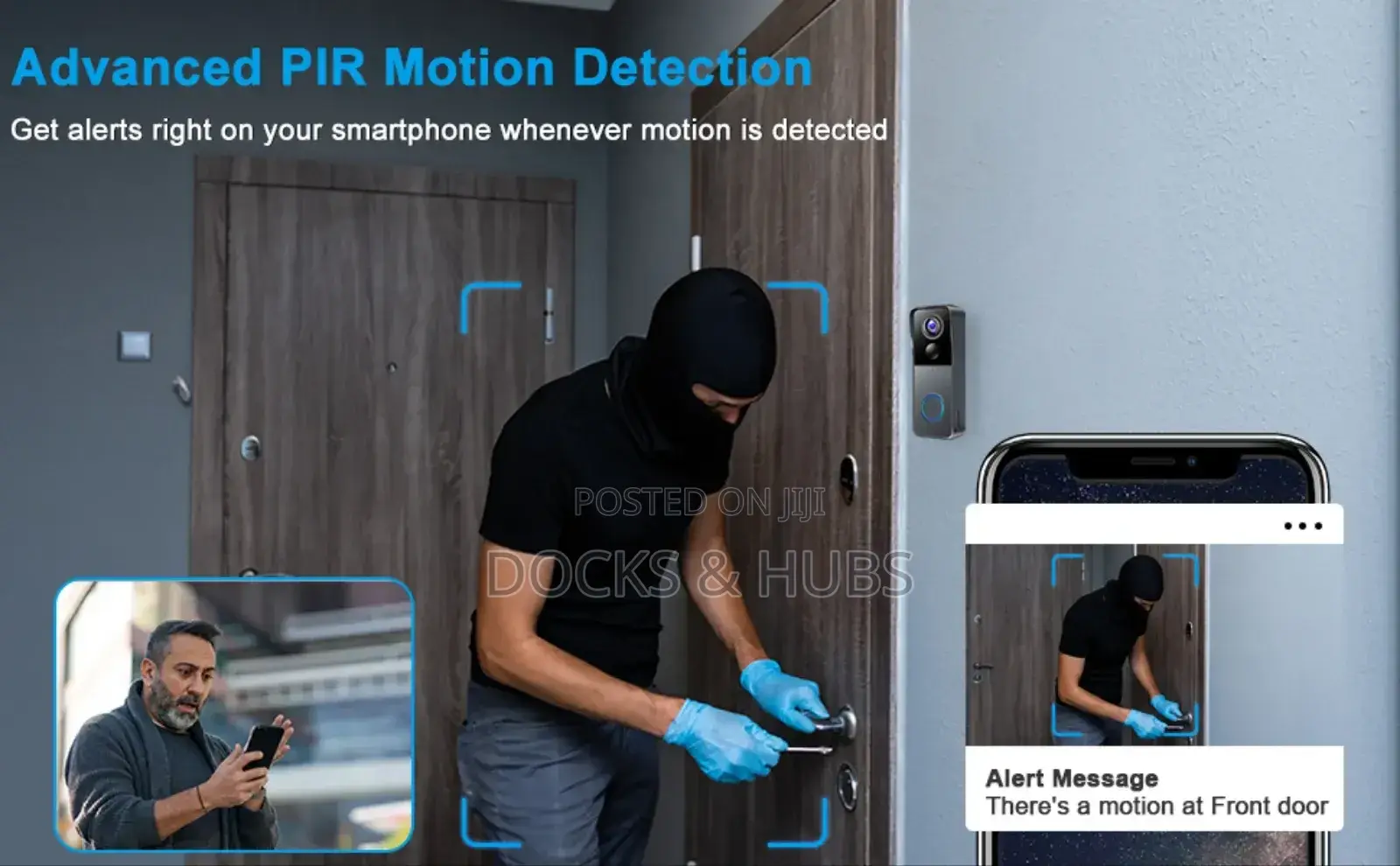 Kamep Smart Wireless Video Doorbell Camera With Chime