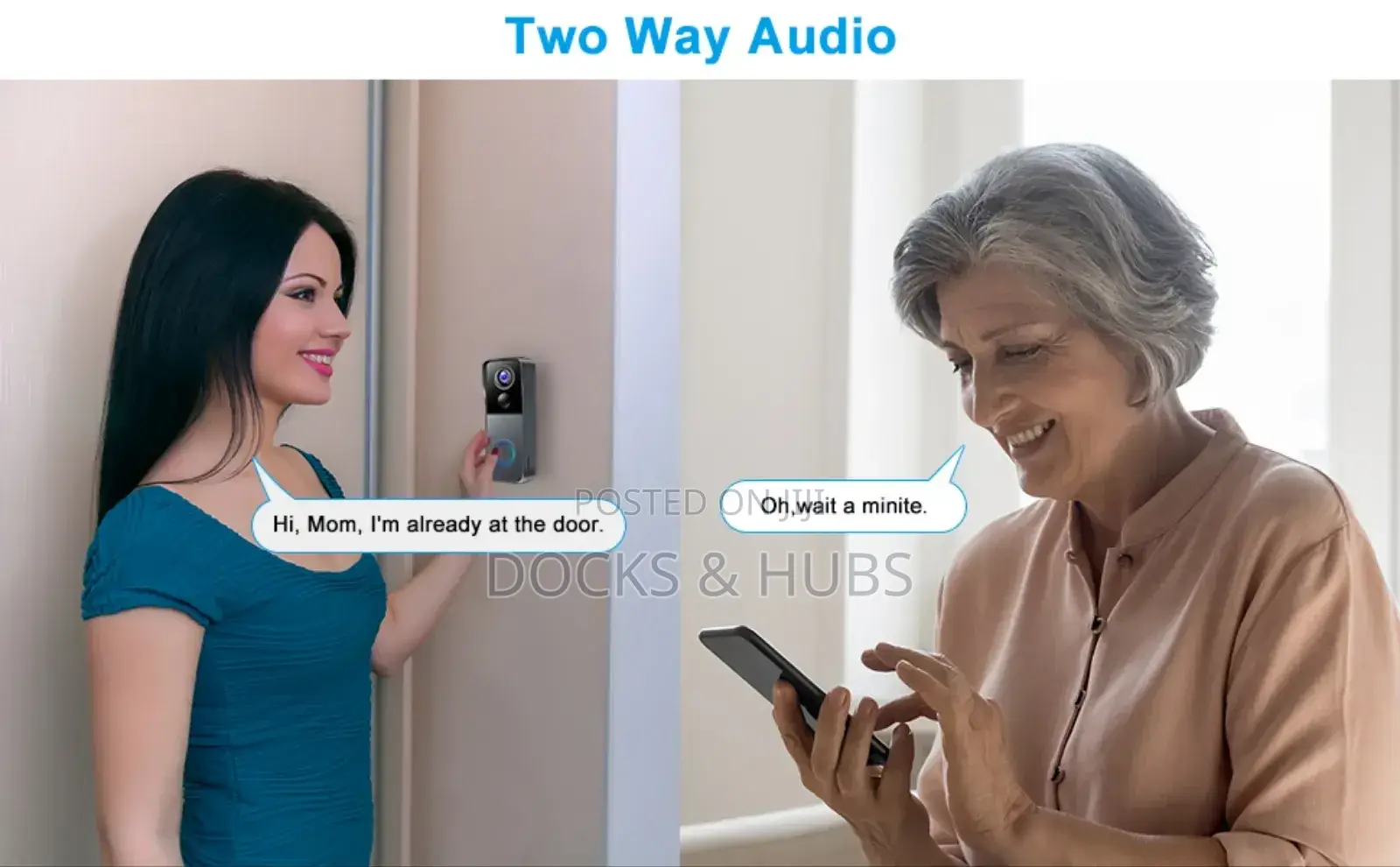 Kamep Smart Wireless Video Doorbell Camera With Chime