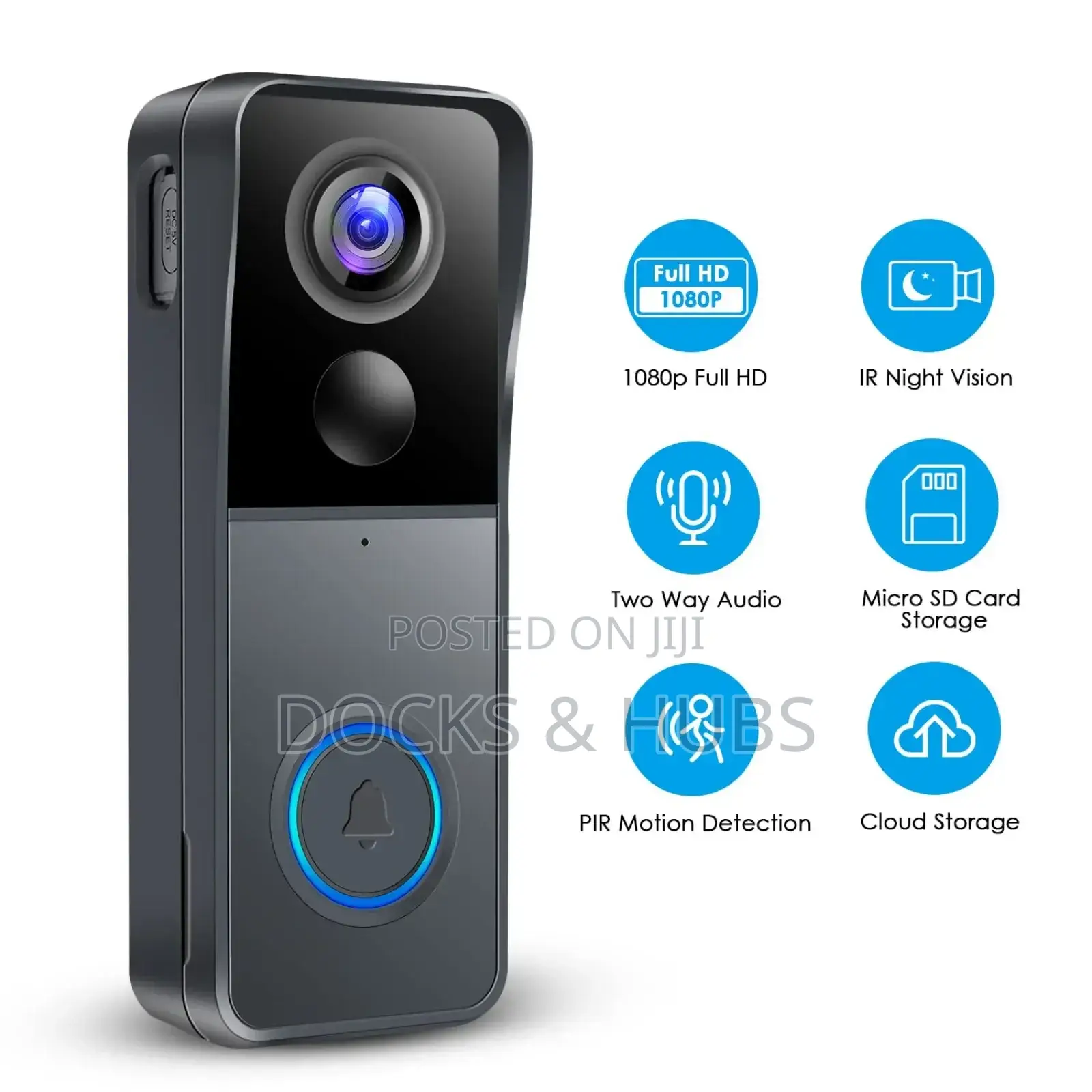 Kamep Smart Wireless Video Doorbell Camera With Chime