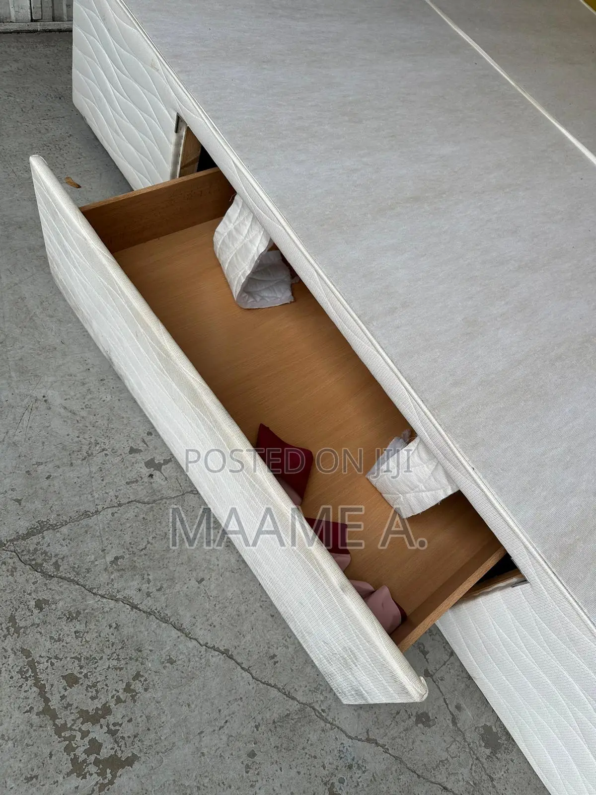 Divan Double Bed With Head Board and Storage