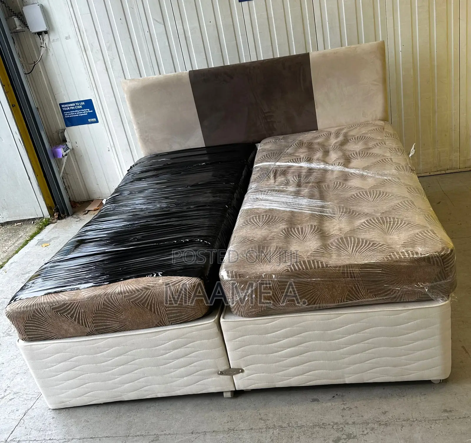 Divan Double Bed With Head Board and Storage