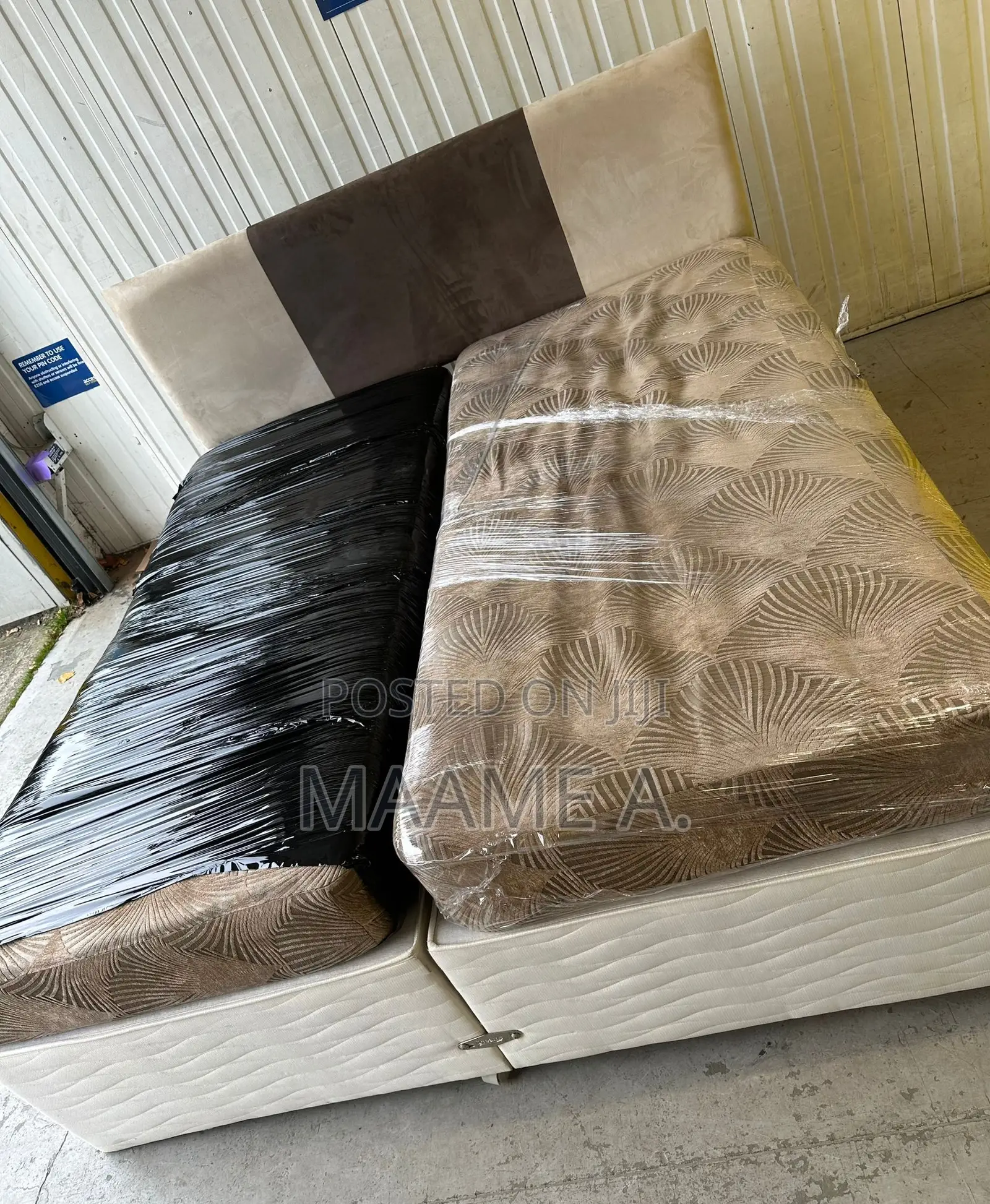 Divan Double Bed With Head Board and Storage