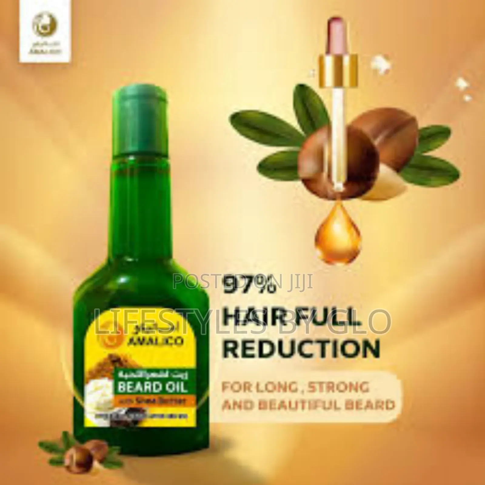 BEARD Growth OIL With Shea Butter Oil, Rosemary Oil & Chebe