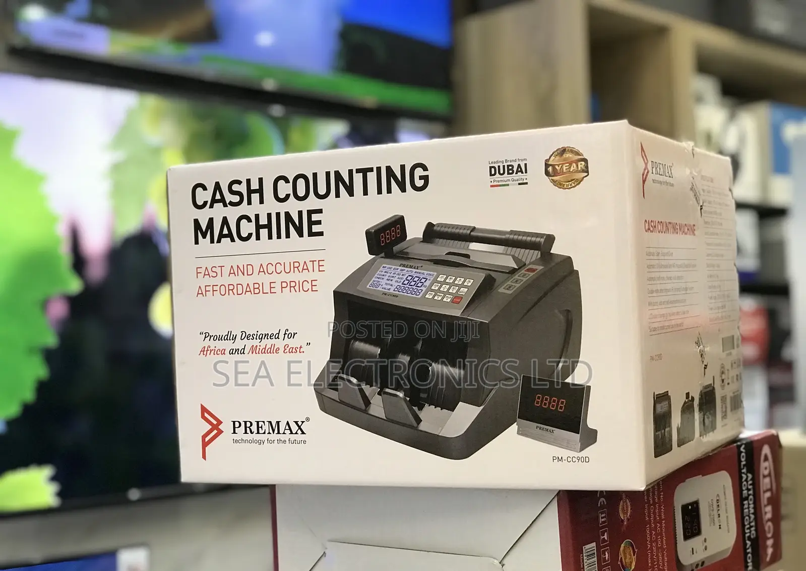 Premax PM-CC90D Money Counting Machine Features TFT Display