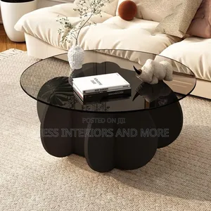 Glass Coffee Table (Black)