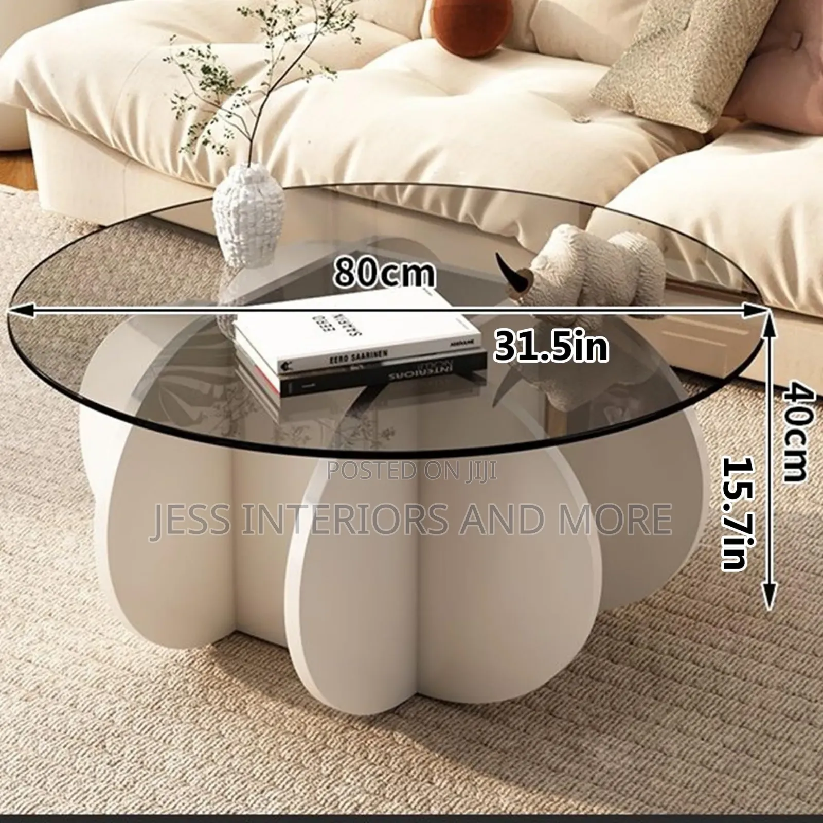 Glass Coffee Table
(White)