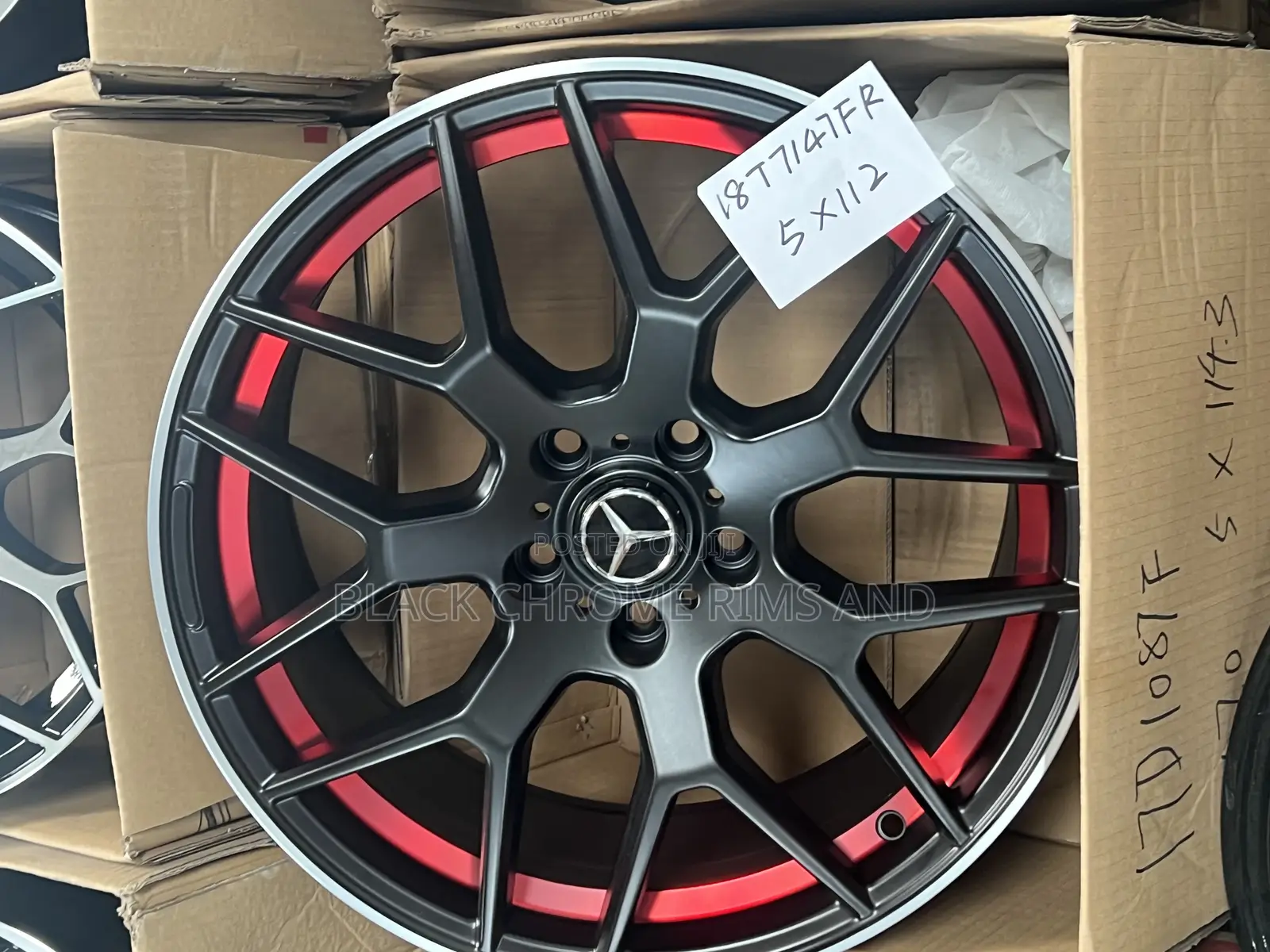 Mercedes Benz Matt Black and Red 18