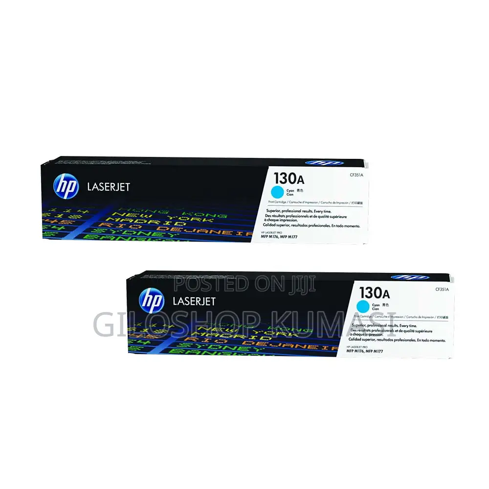 HP 130A Cyan Original Laserjet Toner Cartridge, CF351A