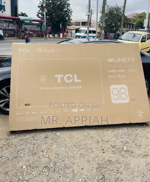 Reliable TCL 98inch HDR Smart Television(Black).