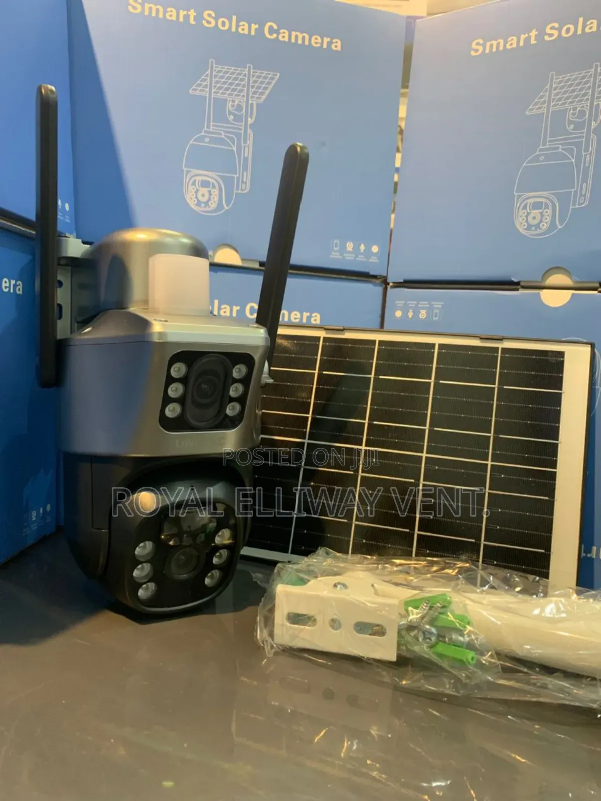 Two Lens 4g Solar Camera Eu