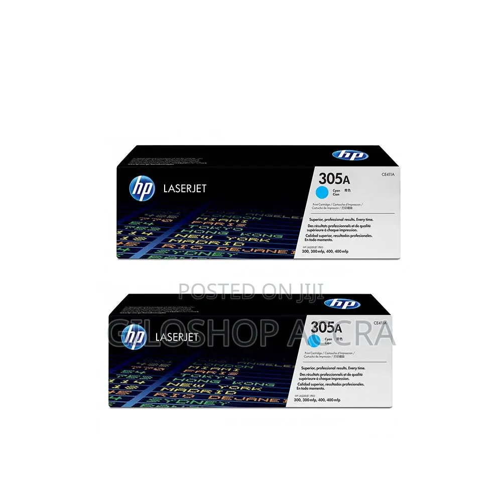 HP 305A Cyan Original Laserjet Toner Cartridge, CE411A