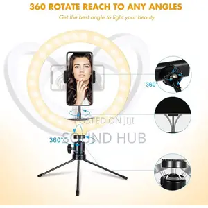 8'' Ring Light Phone Tripod Stand LED Light Selfie