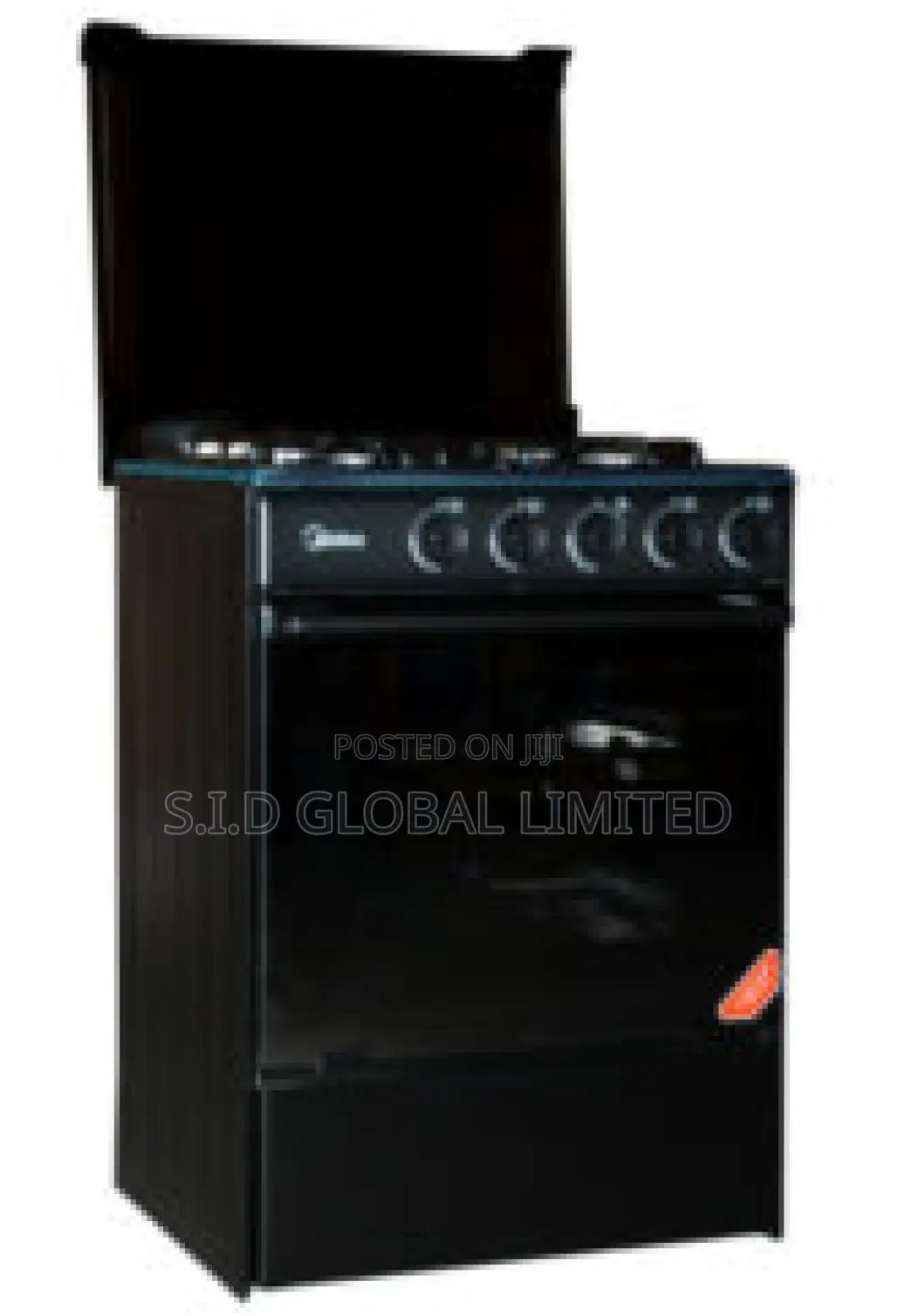 Bold Designmidea-4 BURNER-GAS-COOKER-M-SNIPER60-BLACK