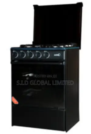 Well Arrange MIDEA-4 BURNER-GAS-COOKER-M-SNIPER60-BLACK