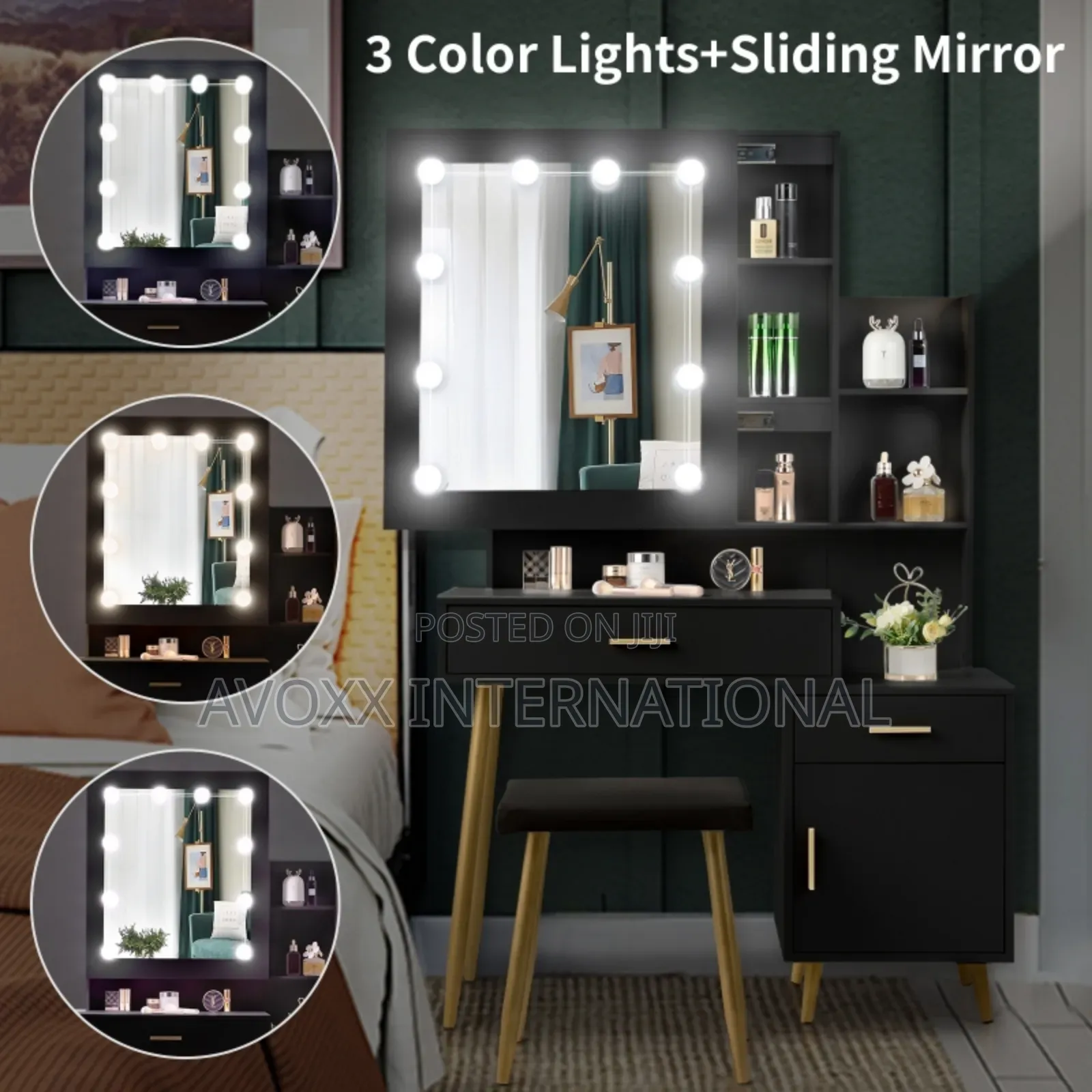 Ktaxon Vanity Table Set Makeup Vanity Desk With Drawers