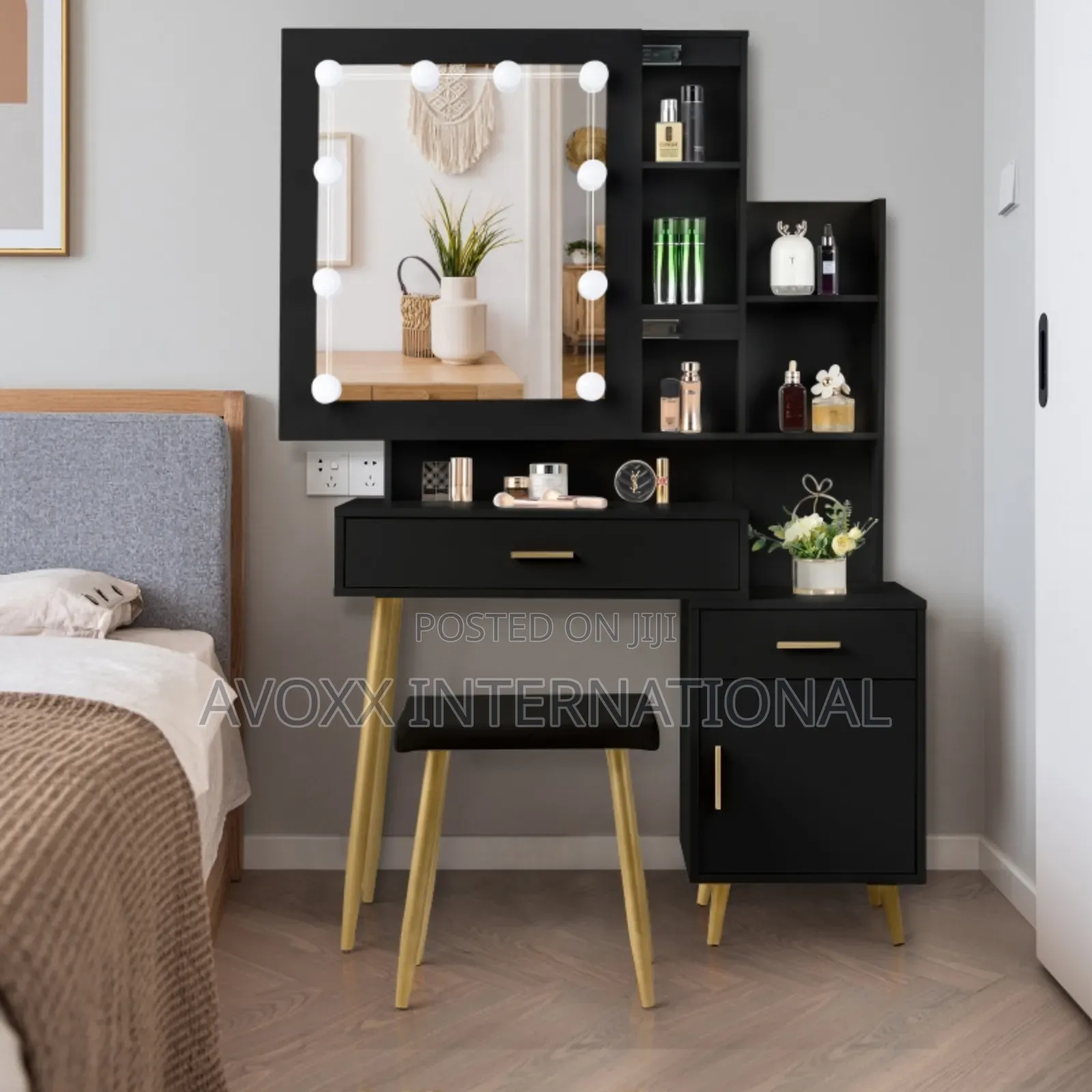 Ktaxon Vanity Table Set Makeup Vanity Desk With Drawers