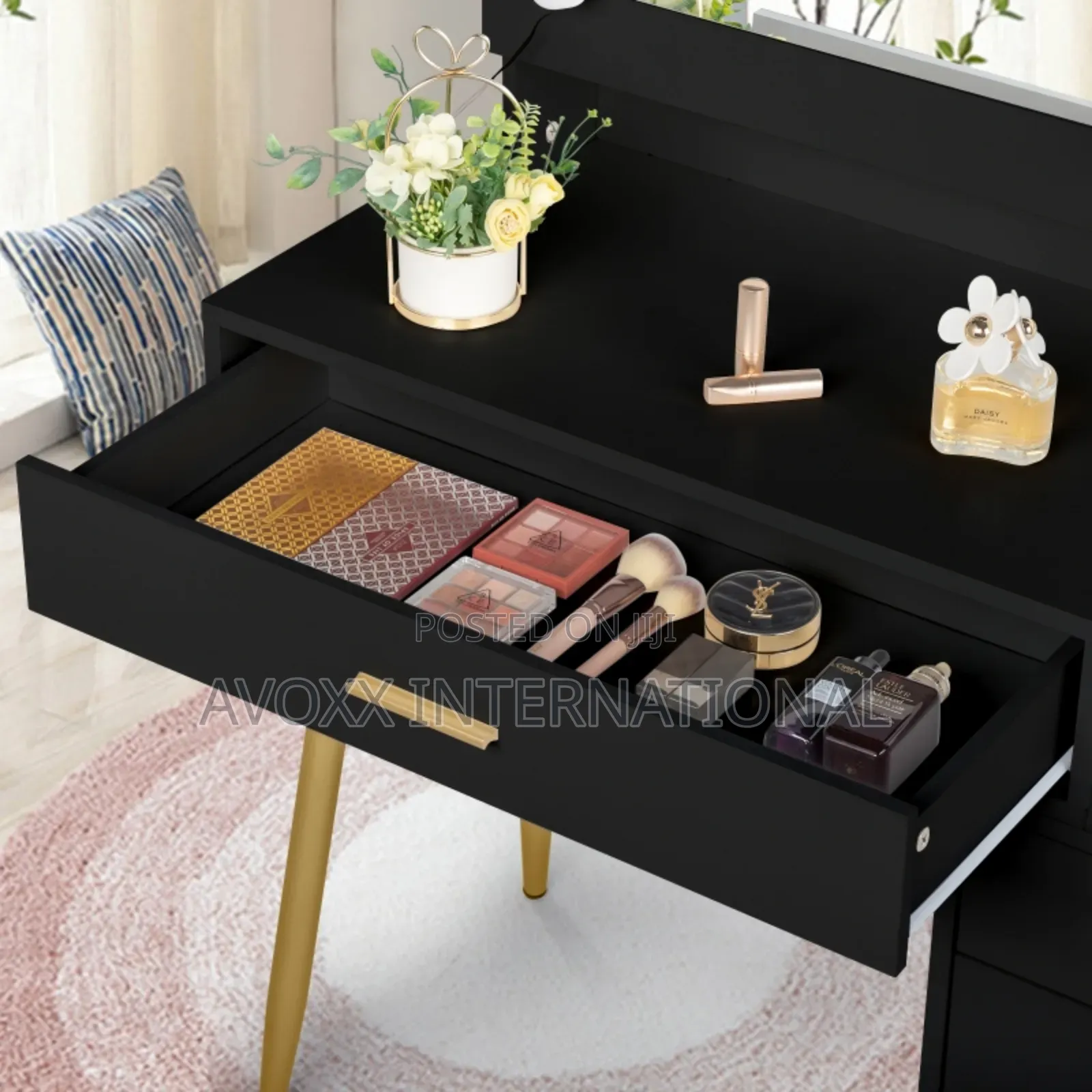 Ktaxon Vanity Table Set Makeup Vanity Desk With Drawers