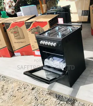 Shop Quality Black Volcano; 50/50 4 Gas Cooker