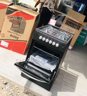 Fabulous Black Volcano 4 Gas Cooker 50/50;;