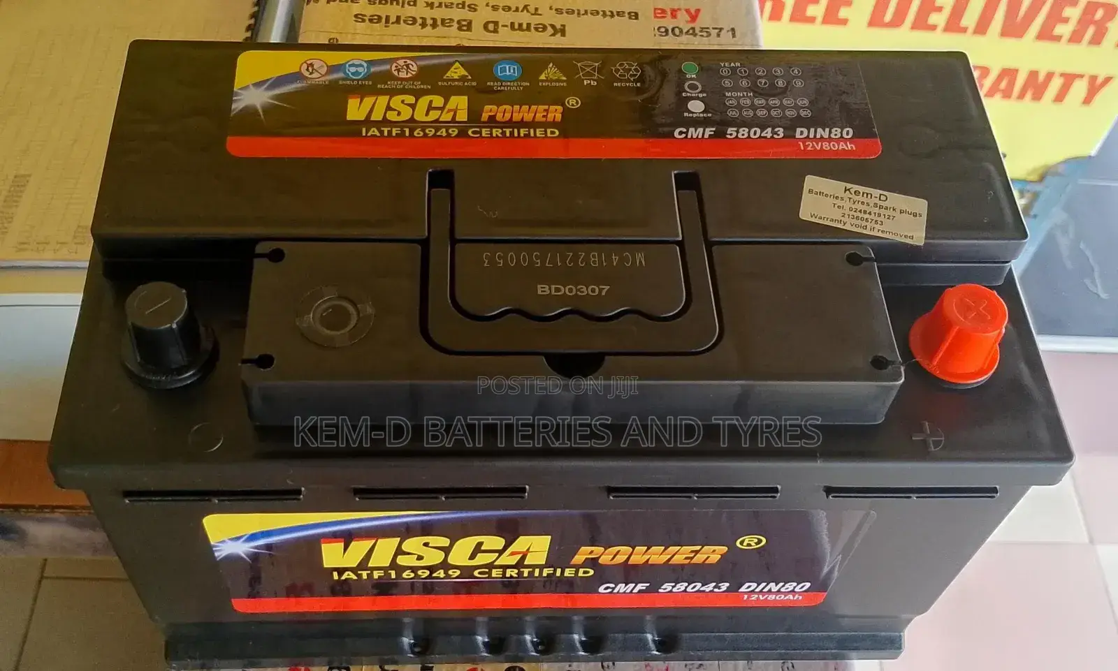 17 Plates Battery 80ah Visca Battery For Mercedes Benz