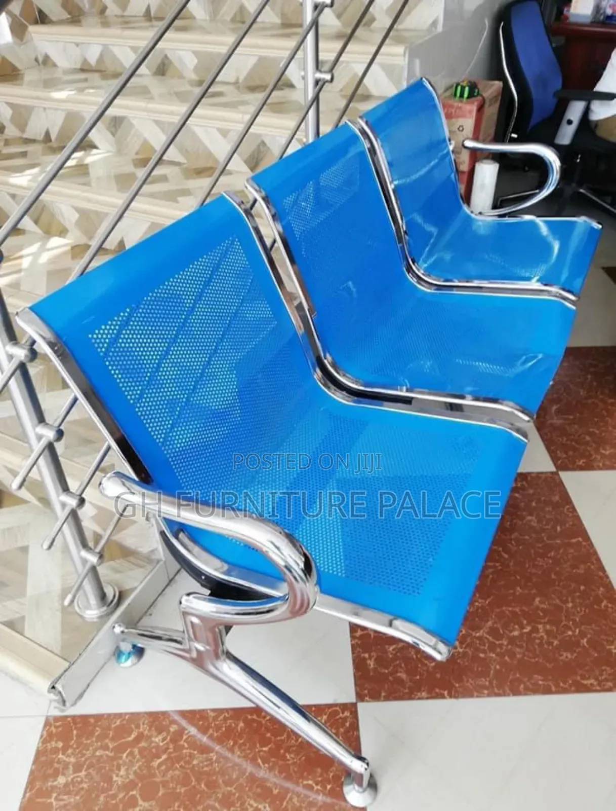 Three In One Metal Waiting Chair