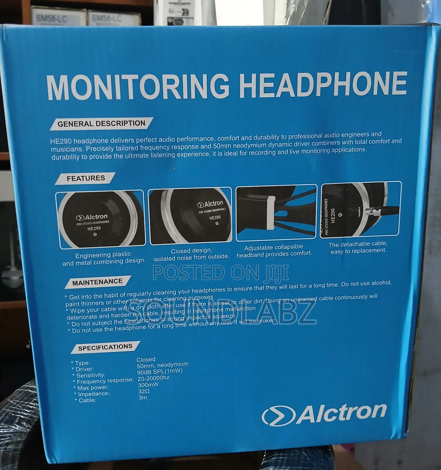 Alctron HE290 Pro Studio Monitoring Headphones