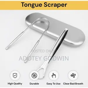 Metalic Tongue Scraper